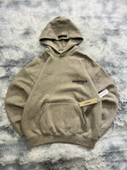 Essentials Dark Oatmeal Hoodie / NEW